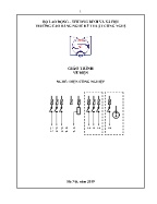 Giáo trình Vẽ điện (Nghề: Điện công nghiệp) - Trường Cao đẳng nghề kỹ thuật công nghệ