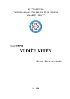 Giáo trình Vi điều khiển - Lâm Quang Chuyên