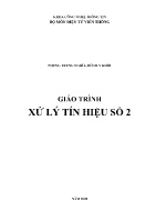 Giáo trình Xử lý tín hiệu số 2 - Phần 1