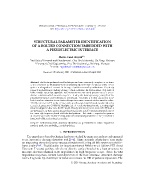 Structural parameter identification of a bolted connection embedded with a piezoelectric interface