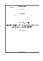 Tài liệu học tập Vi điều khiển ứng dụng trong đo lường và điều khiển