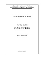 Tập bài giảng Cung cấp điện