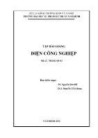 Tập bài giảng Điện công nghiệp