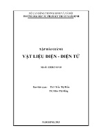 Tập bài giảng Vật liệu điện - điện tử