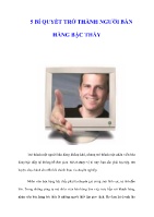 5 bí quyết trở thành người bán hàng bậc thầy