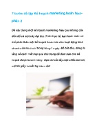 7 bước để lập Kế hoạch marketing hoàn hảo! - Phần 2