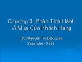 Bài giảng Marketing căn bản - Chương 3: Phân tích hành vi mua của khách hàng - Nguyễn Thị Diệu Linh