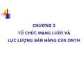 Bài giảng Marketing căn bản - Chương 3: Tổ chức mạng lưới và lực lượng bán hàng của DNTM - Năm học 2024-2025