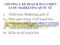 Bài giảng Marketing quốc tế - Chương 4: Kế hoạch hoá chiến lược marketing quốc tế