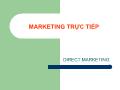 Bài giảng Marketing trực tiếp