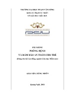 Bài giảng Phòng bệnh và đảm bảo an toàn cho trẻ em