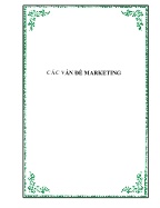 Các vấn đề marketing