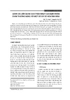 Đánh giá liên quan giữa thân nhiệt của bệnh nhân chấn thương nặng với một số chỉ số hóa sinh máu