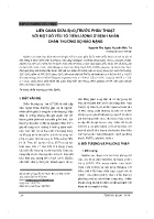 Liên quan giữa SjvO2 trước phẫu thuật với một số yếu tố tiên lượng ở bệnh nhân chấn thương sọ não nặng
