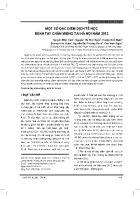 Một số đặc điểm dịch tễ học bệnh tay chân miệng tại Hà Nội năm 2012