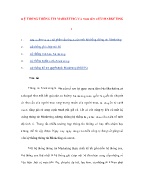 Tài liệu Hệ thống thông tin marketing và nghiên cứu marketing - Phần 1
