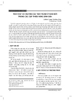 Tính chất di chuyển của tinh trùng ở nam giới trong các cặp thiểu năng sinh sản
