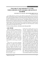 Ứng dụng kỹ thuật microsattelite dna trong chẩn đoán trước sinh bệnh loạn dưỡng cơ duchenne