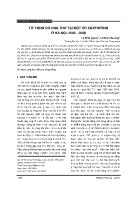 Tử vong do ung thư tại một số xã/phường ở Hà Nội, 2005 - 2008